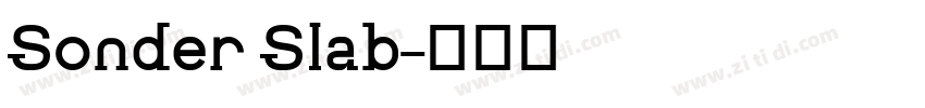 Sonder Slab字体转换